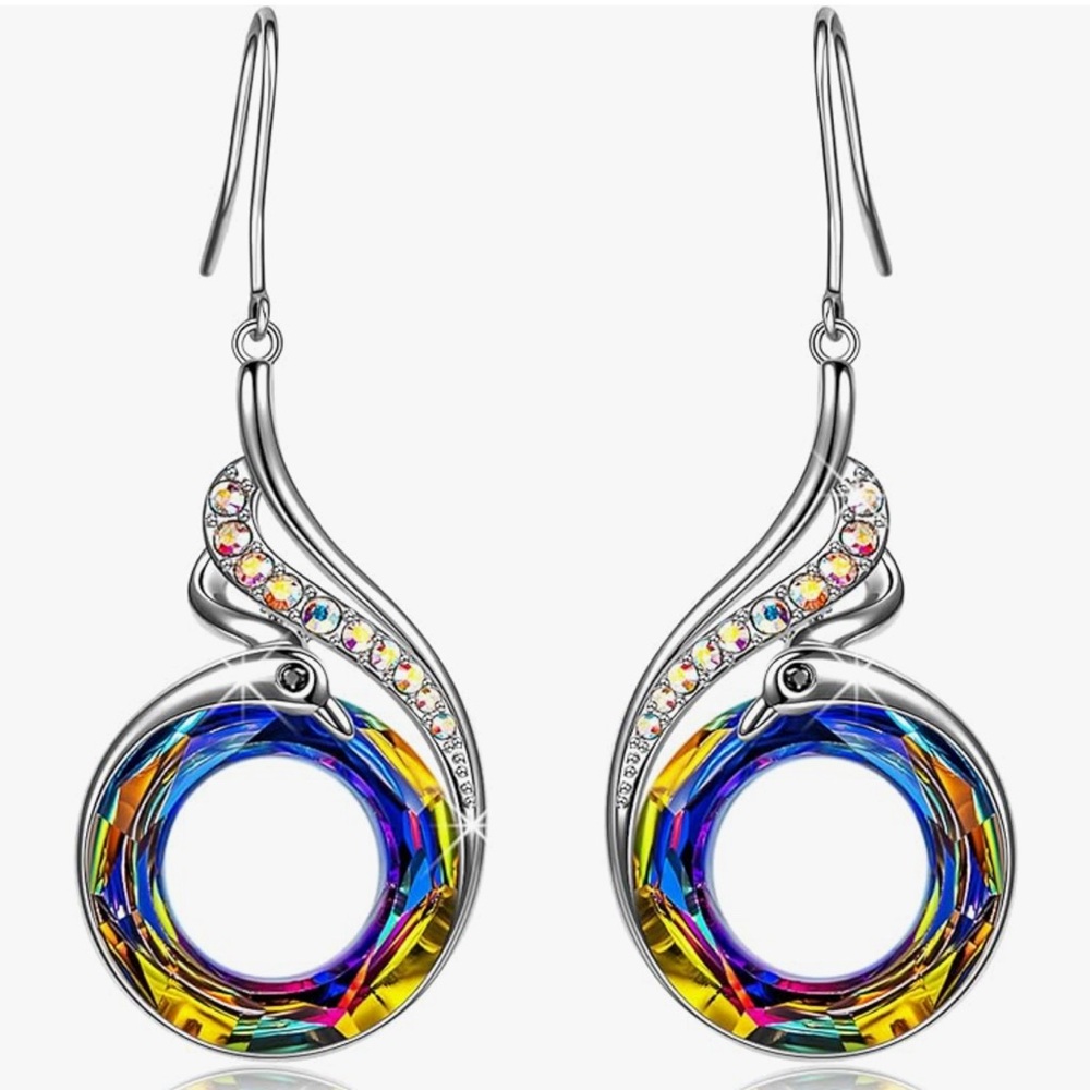 Kate Lynn Rise from the Ashes Phoenix “Symbol of Luck & Renewal” Earrings - New